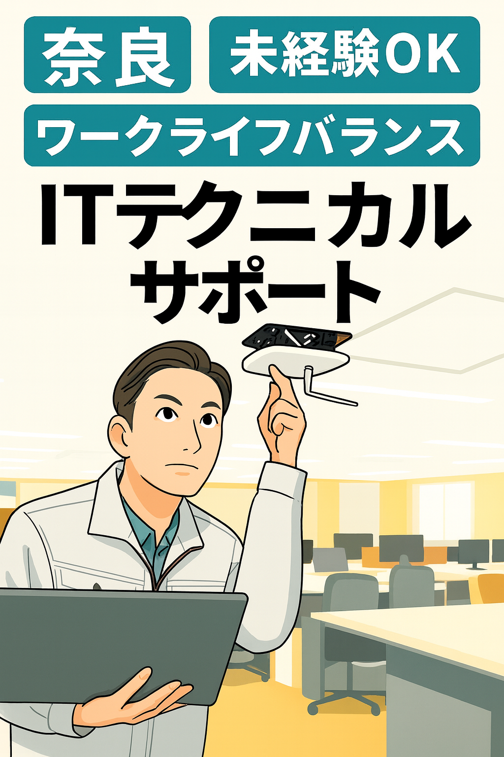 【奈良】PC・ネットワーク機器の設定業務